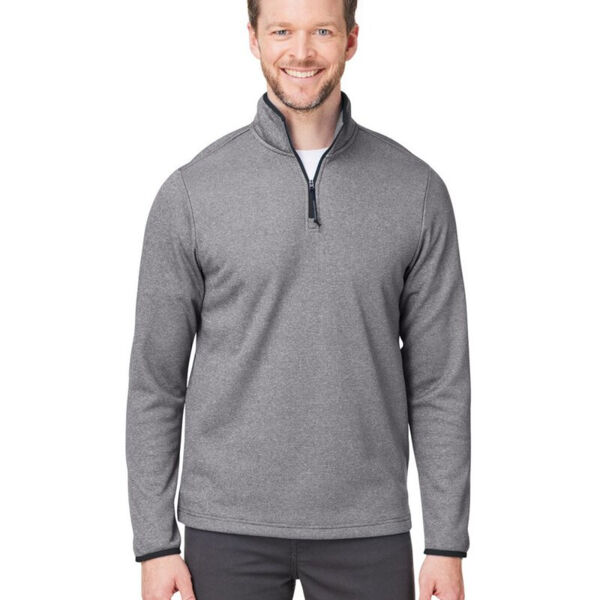 Men's Venture Heathered Stripe Quarter-Zip Pullover Thumbnail