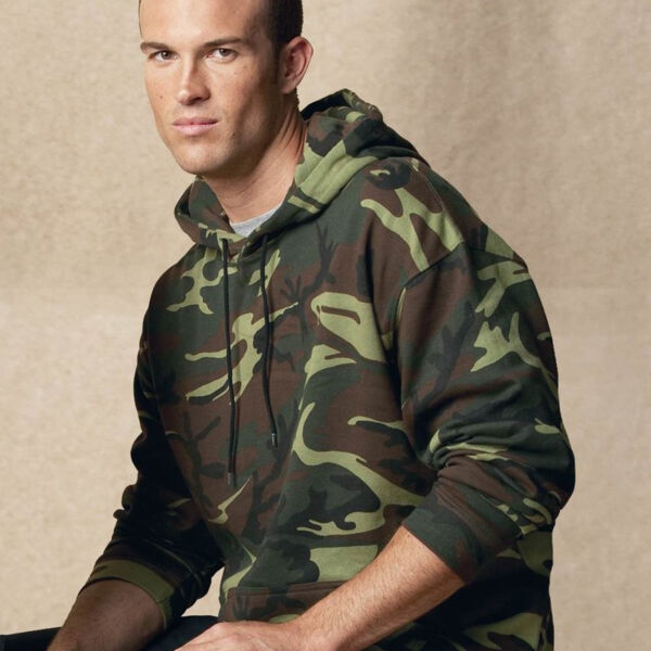 Camo Pullover Fleece Hoodie Thumbnail