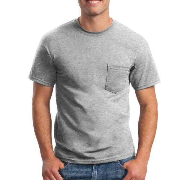 Ultra Cotton ® 100% US Cotton T Shirt with Pocket Thumbnail