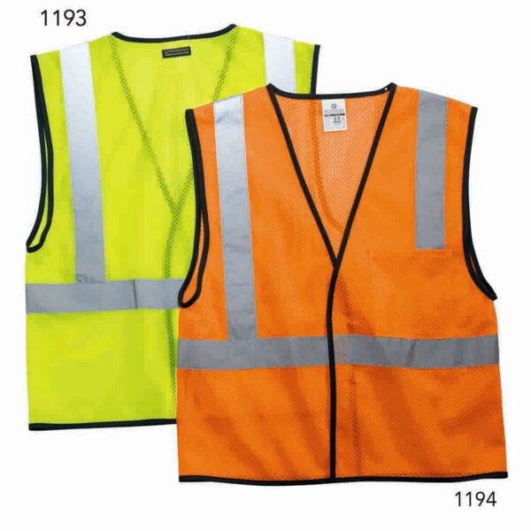 Economy Single Pocket Hook-and-Loop Mesh Vest Thumbnail