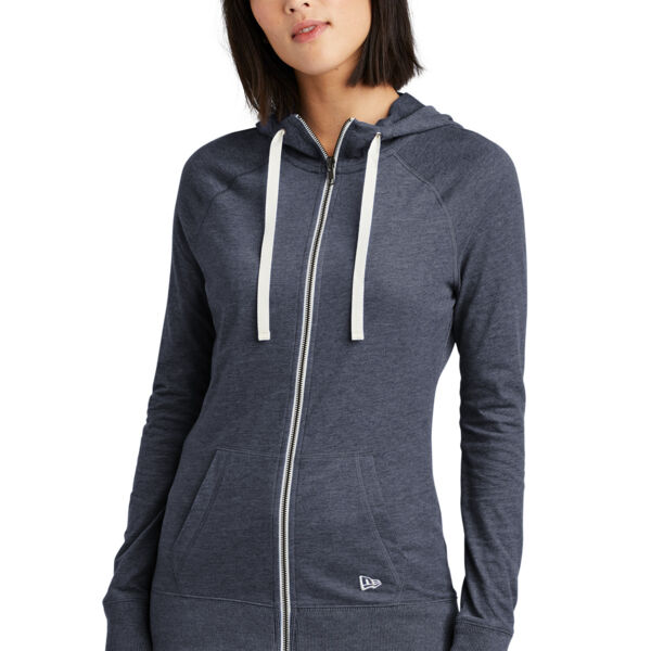 Women's Sueded Cotton Blend Full Zip Hoodie Thumbnail