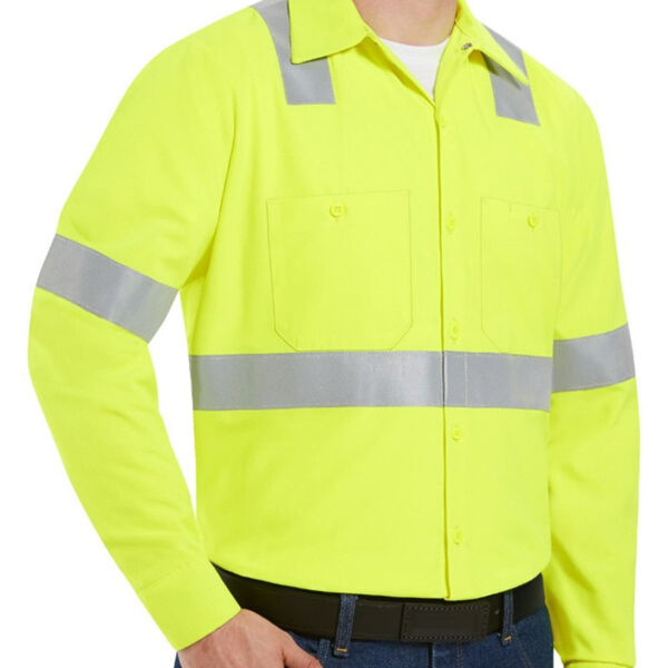 Men's Tall High Visibility Work Shirt Thumbnail