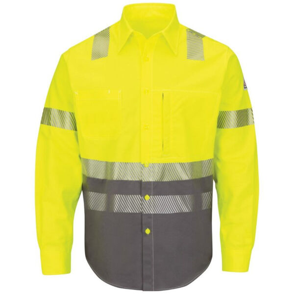 Hi-Visibility Color Block Uniform Shirt - EXCEL FR® ComforTouch® - 7 oz. Thumbnail