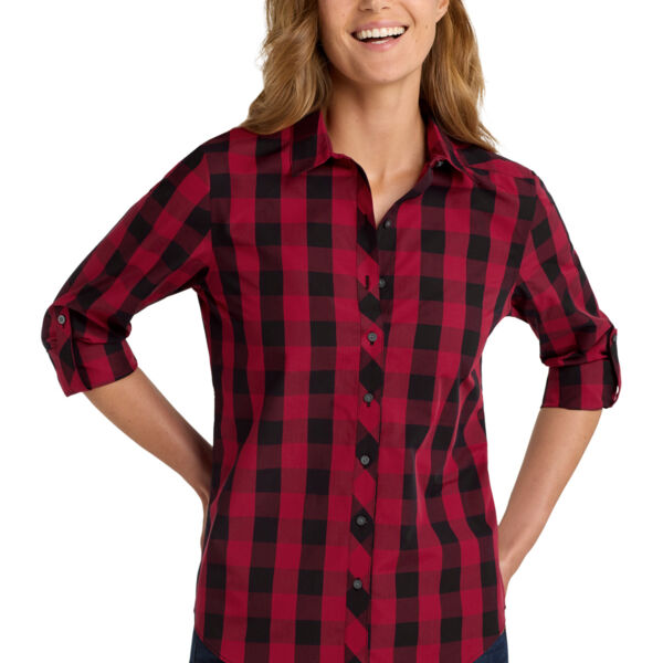 Ladies Everyday Plaid Shirt Thumbnail