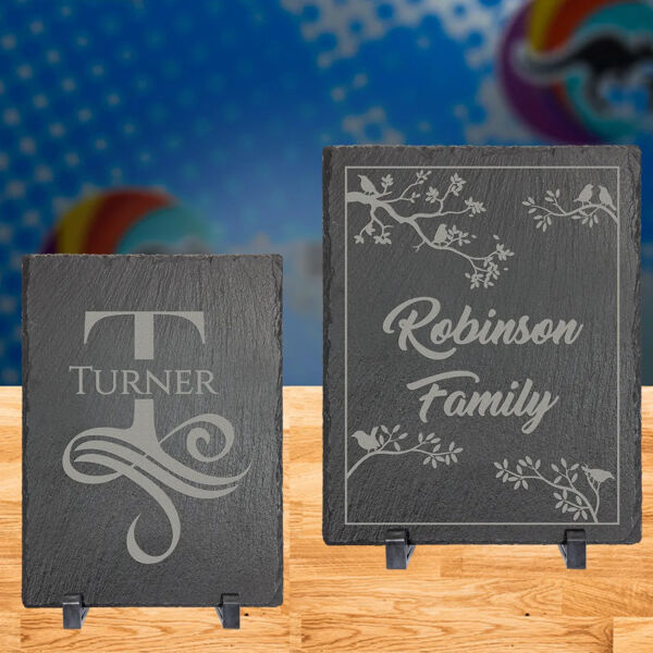 Blank Laserable Slate Decor with Stand Thumbnail