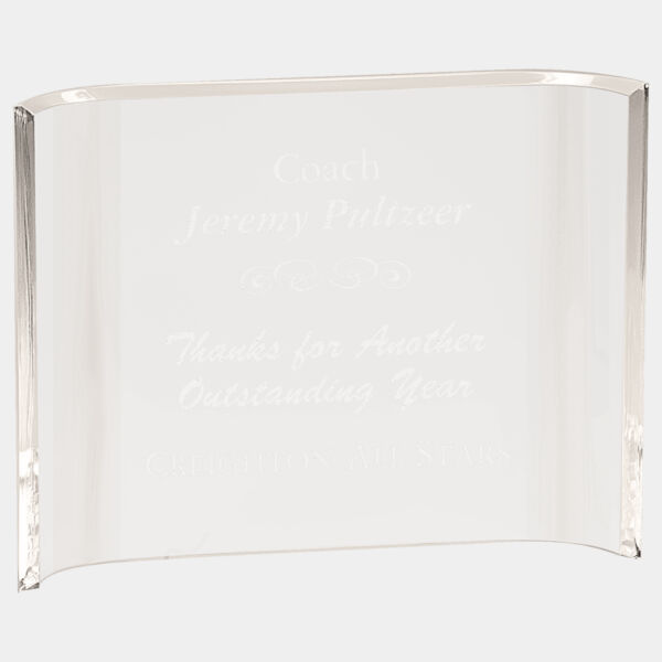 8" x 6" Acrylic Crescent Thumbnail