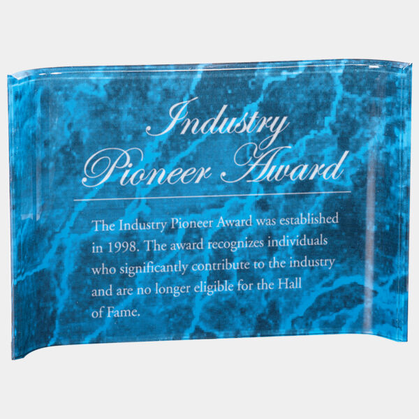 10" x 7" Marbleized Acrylic Crescent Thumbnail