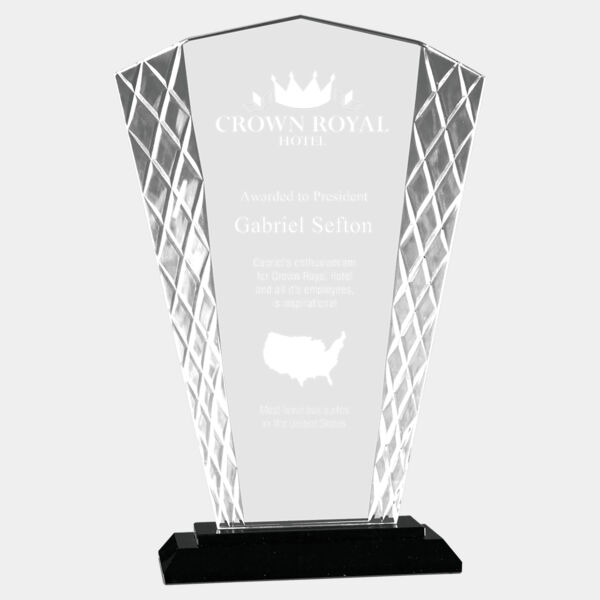 9 1/2" Fan Accent Glass on Base Thumbnail