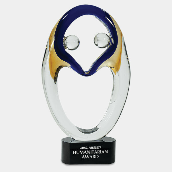 13 3/4" Together Art Glass Thumbnail