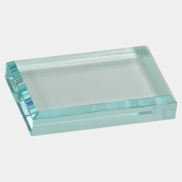 4" x 2 1/2" Jade Acrylic Paperweight Thumbnail