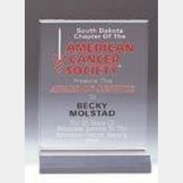 4" x 5" Rectangle Acrylic (Base not included) Thumbnail