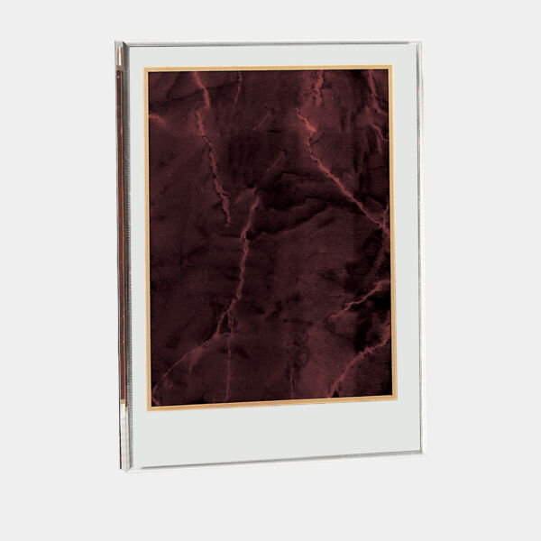 5" x 7 5/8" Ruby Marble Acrylic Award Upright Only Thumbnail