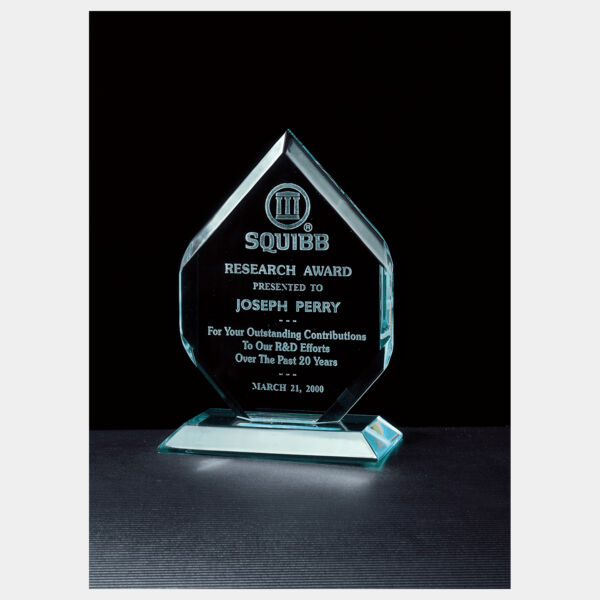 5" x 7 3/4" Flame Series Jade Acrylic Thumbnail