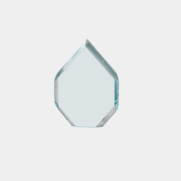 6" x 8" Flame Series Jade Acrylic Upright Only Thumbnail