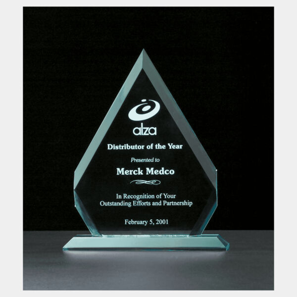 7 1/8" x 8 3/4" Arrow Series Jade Acrylic Award Thumbnail