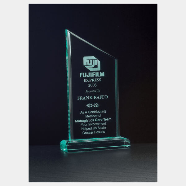 4 3/4" x 7 3/4" Zenith Series Jade Acrylic Award Thumbnail