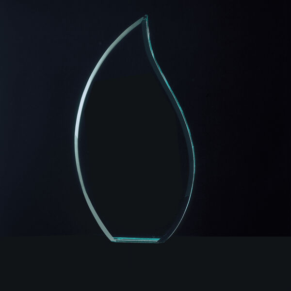 4 11/16" x 7" Tidal Series Jade Acrylic Award Upright Only Thumbnail