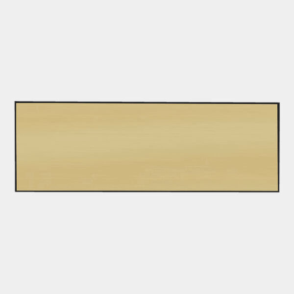 3" x 1" Brushed / Square Corner Plastic Badge Blank Thumbnail