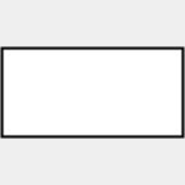 3" x 1 1/2" / Square Corner Plastic Badge Blank Thumbnail