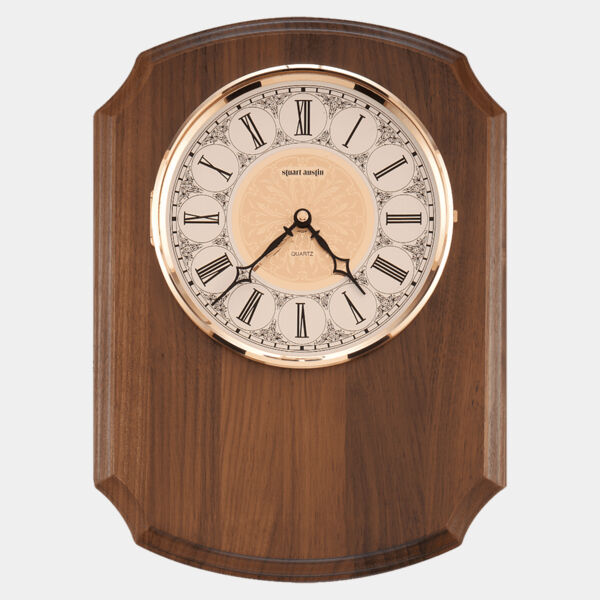 10 1/2" x 13" Plaque with Cut-Out for Clock-No Clock, No Plate Thumbnail