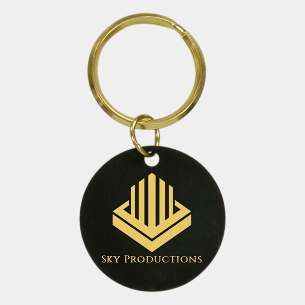 1 1/2" Blank Circle Keychain Thumbnail