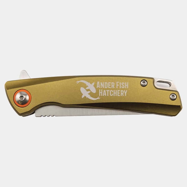 Bison River 4" Flat Dark Earth Everyday Carry Knife with Ball Bearing Open Mechanism Thumbnail