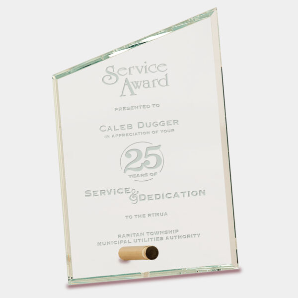 4" x 6" Slant Rectangle CrystalEdge Glass Thumbnail