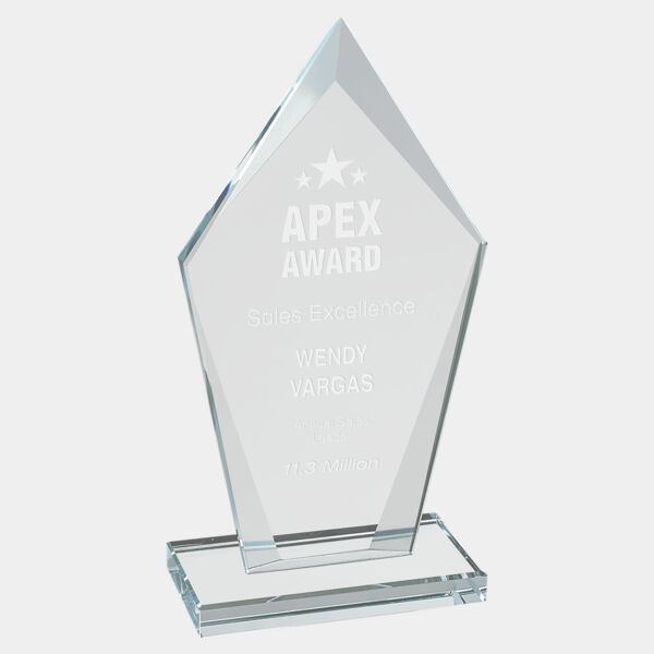 6 3/4" Diamond Glass Award Thumbnail