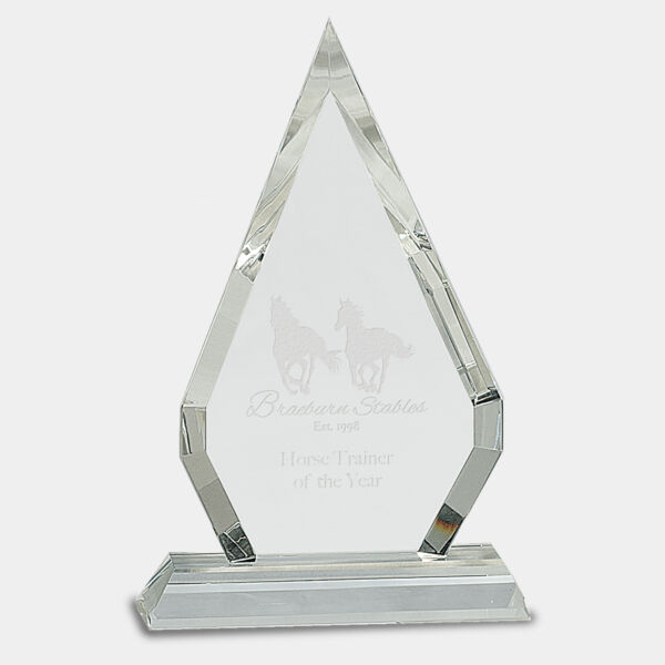 8 1/2" Crystal Diamond on Pedestal Base Thumbnail