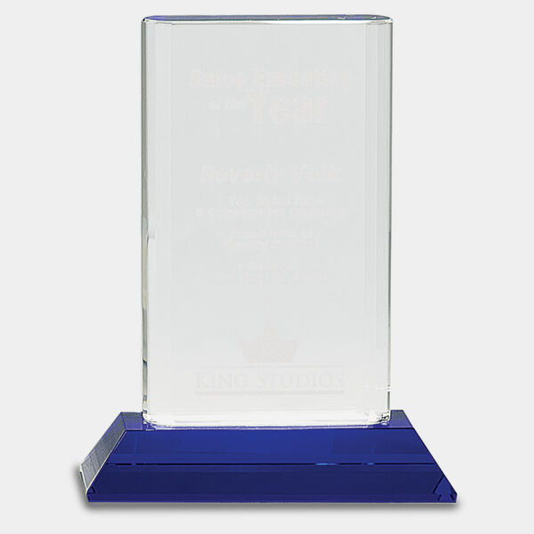 7 3/4" Crystal Cylinder on Pedestal Base Thumbnail