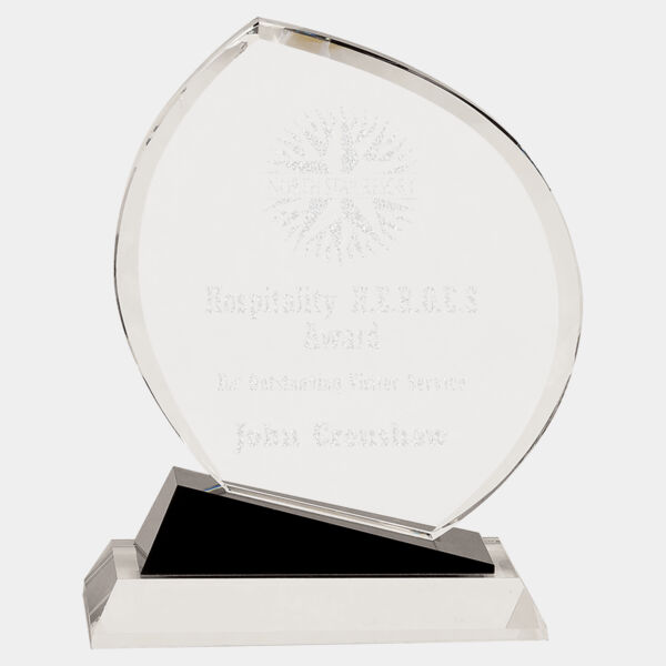 9 1/2" Crystal Oblong with Accents Thumbnail