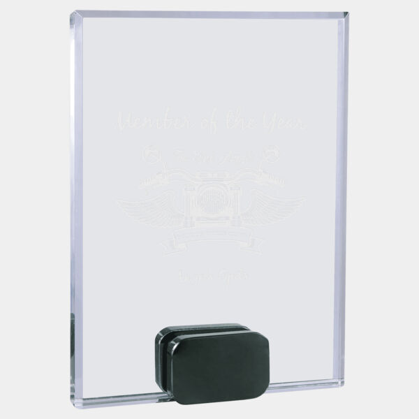 6" x 8" Crystal Rectangle with Crystal Base Thumbnail