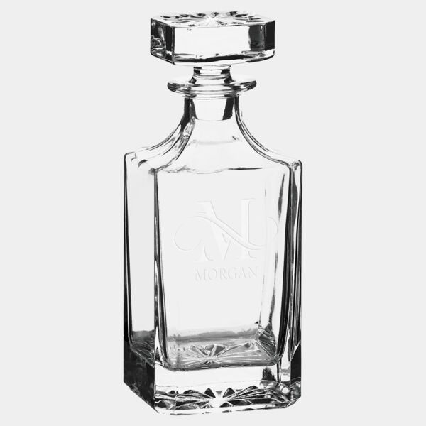Polar Camel 750 mL Square Glass Decanter in Gift Box with Printed Paper Sleeve Thumbnail
