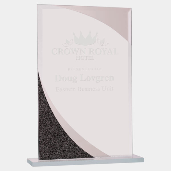 8" Rectangle Designer Glass Award Thumbnail