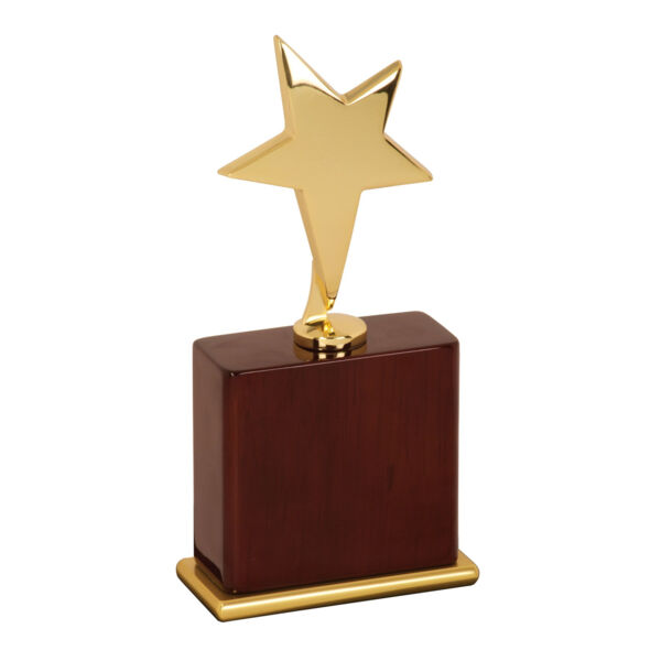 8" Star Award on Piano Finish Base Thumbnail