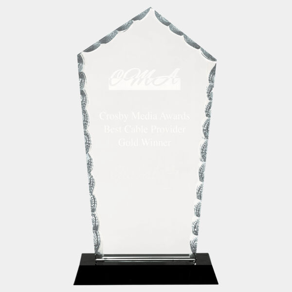 9 3/4" Diamond Facet Glass on Base Thumbnail