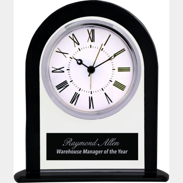 6 1/4" / Glass Arch Clock Thumbnail