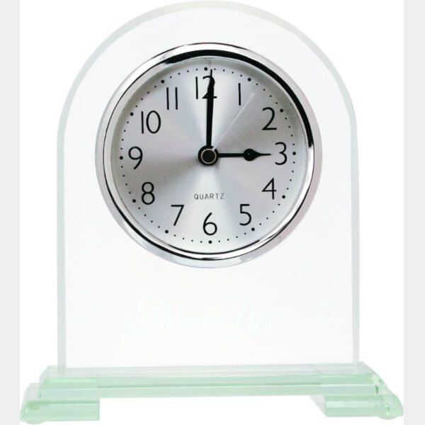 6 1/2" Arch Glass Clock Thumbnail