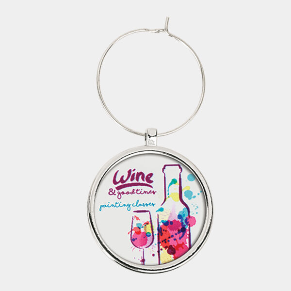 Wine Glass Charm 1" Insert Holder/Insert Not Included Thumbnail