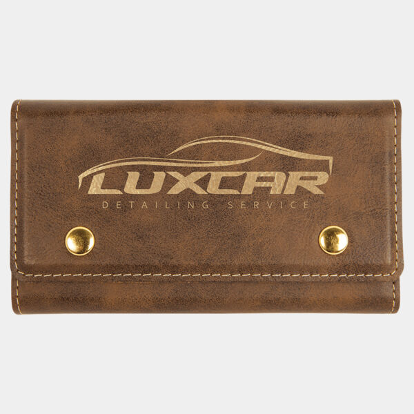 Rustic/ Laserable Leatherette Card & Dice Set Thumbnail