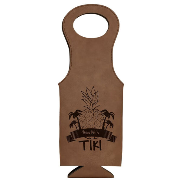 Laserable Leatherette Wine Bag Thumbnail