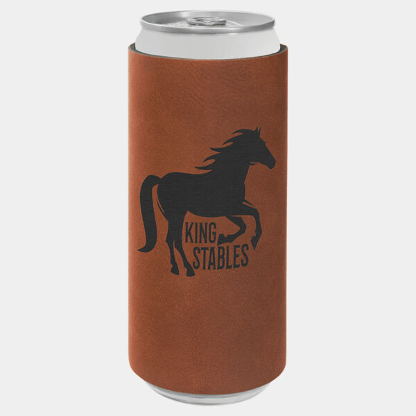 Laserable Leatherette Slim Beverage Holder Thumbnail