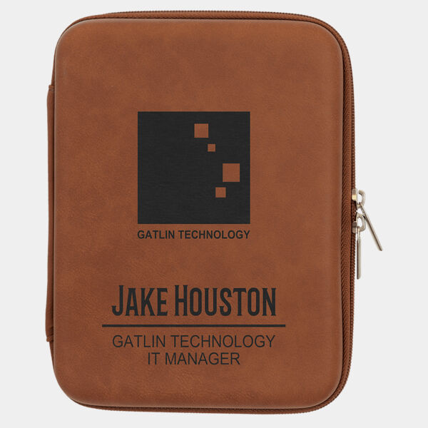 8 1/2" x 6" x 1 3/4" Leatherette Cord Case Thumbnail