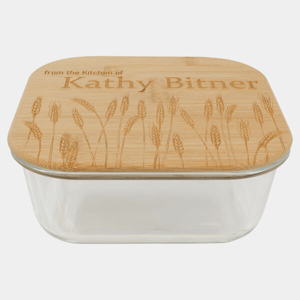 37 oz. Square Glass Container with Lid Thumbnail