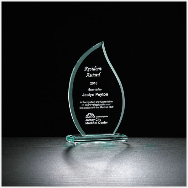 6 1/2" Flame Series Glass Award Thumbnail