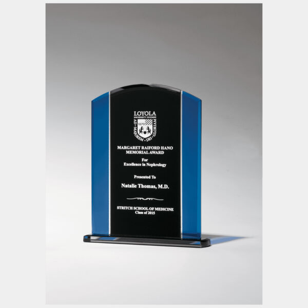 6 1/2" x 8 3/8" Glass with / Silkscreened Upright and Screened Base with Felt Bottom Thumbnail