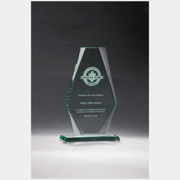 5 7/8" x 9 1/2"Premium Series Jade Glass Award Thumbnail