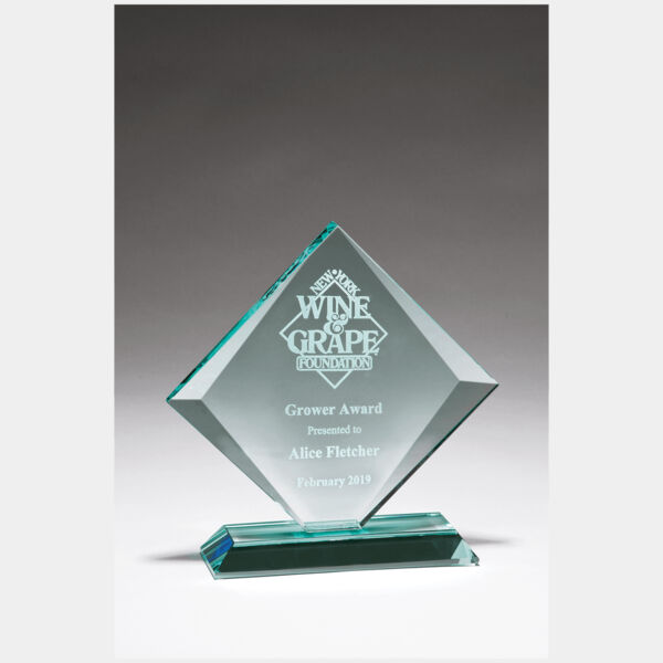 8" x 8" Diamond Series Glass Award Thumbnail