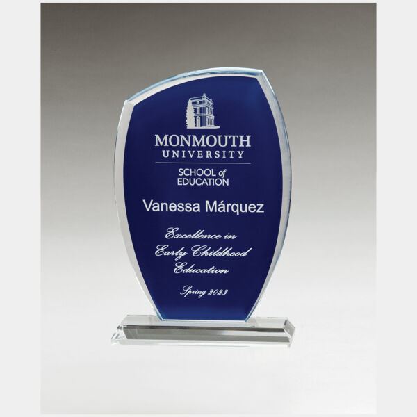 5" x 7 1/2" Tidal Series Glass with Painted Backgro und Thumbnail