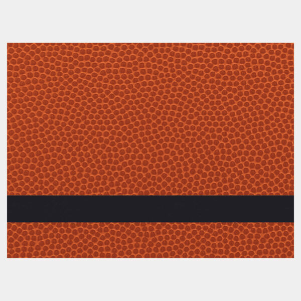 12" x 24" Basketball Premier Laserable Leatherette Sheet Stock with Kota Pro Adhesive Thumbnail